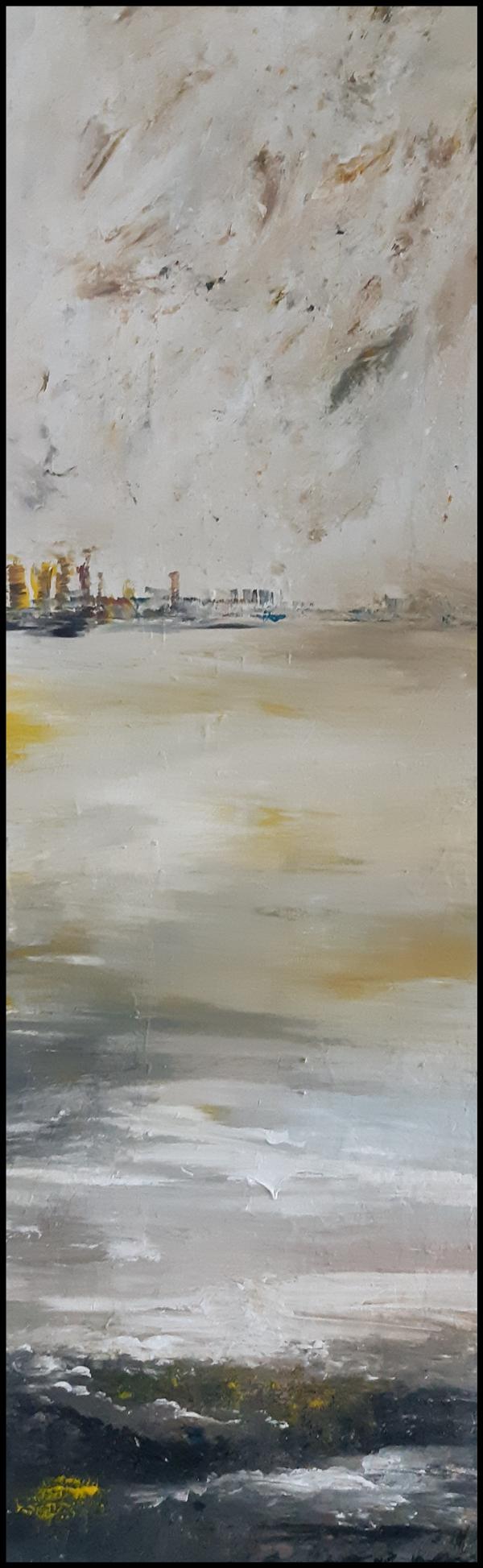 Agitation lointaine  — Acrylique sur toile par Mercier-Lutz Danièle, Mulhouse