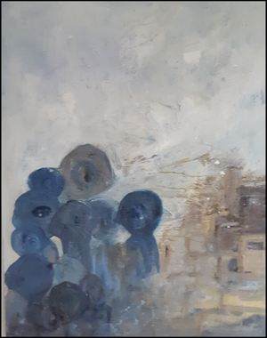 L'assemblée Éthérée  — Acrylique sur toile