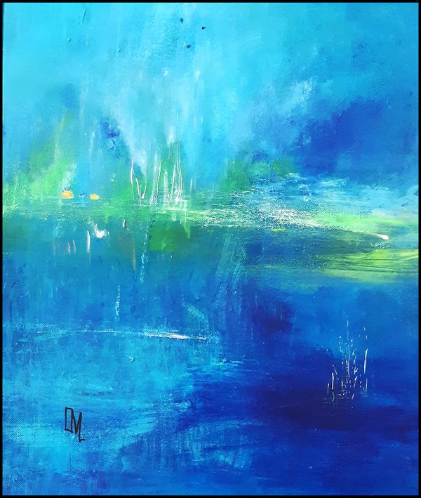 Céruléen — Acrylique sur toile par Mercier-Lutz Danièle, Mulhouse