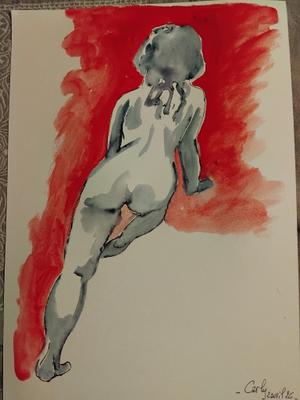 Carly 2 Avril (13) — Acrylique sur papier