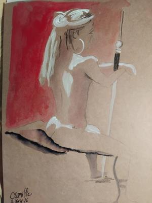 Camille 12 FéVrier (1) — Acrylique sur papier