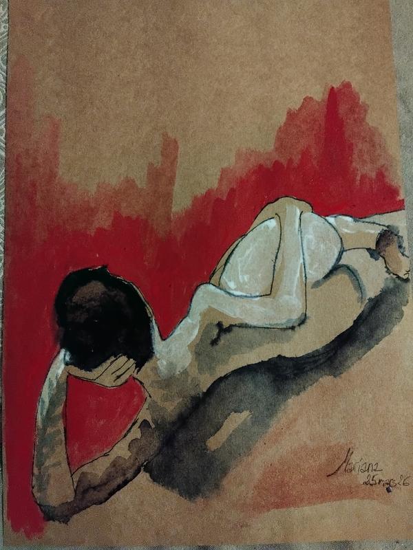 Mariana 25 Mars (7) — Acrylic on paper by Florence De martino, NAGES