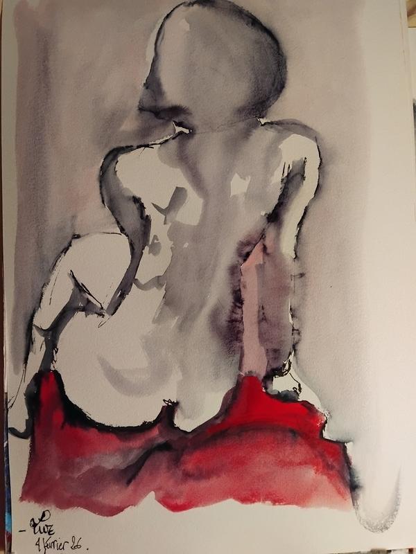 Luz 4 FéVrier (5) — Acrylic on paper by Florence De martino, NAGES