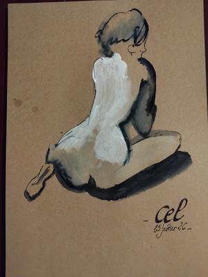 Cel 25 FéVrier (3) — Acrylique sur papier