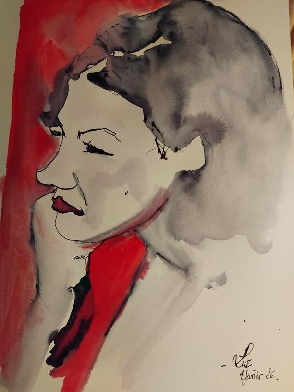 Luz 4 FéVrier (4) — Acrylic on paper by Florence De martino, NAGES