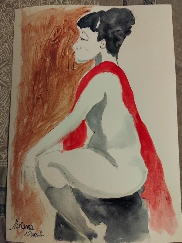 Mariana 25 Mars (1) — Acrylic on paper by Florence De martino, NAGES