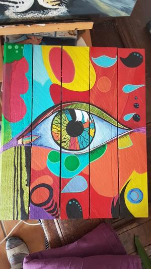 Œil pop — Acrylique