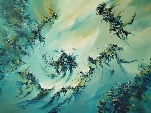 SILASYA 60X80 — Acrylic on canvas by Virginie Segers, MONTCABRIER LOT