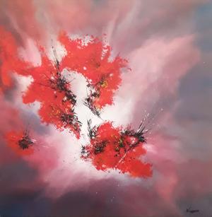 EFIRIA 80X80 — Acrylique sur toile