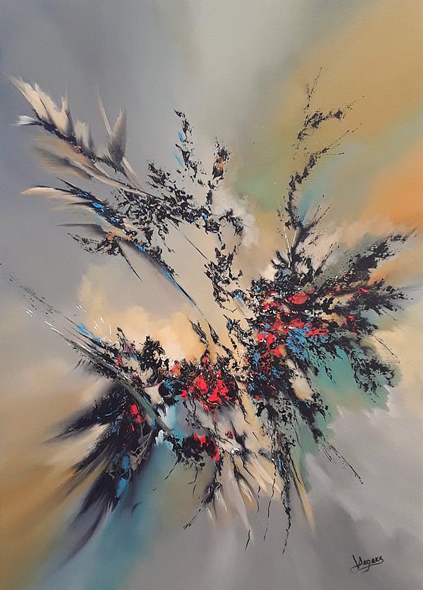 AMIN 50X70 — Acrylic on canvas by Virginie Segers, MONTCABRIER LOT