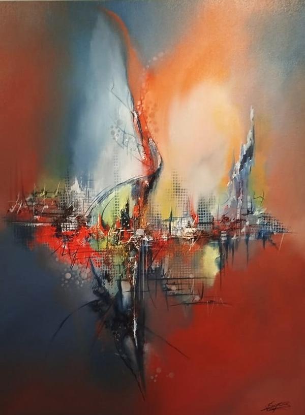 CELYA 60X80 — Acrylic on canvas by Virginie Segers, MONTCABRIER LOT
