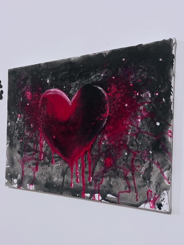 « Hémotion » ( Hémoglobine +Emotion) — Acrylique by Louisejgn