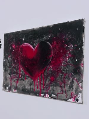 « Hémotion » ( Hémoglobine +Emotion) — Acrylique sur toile