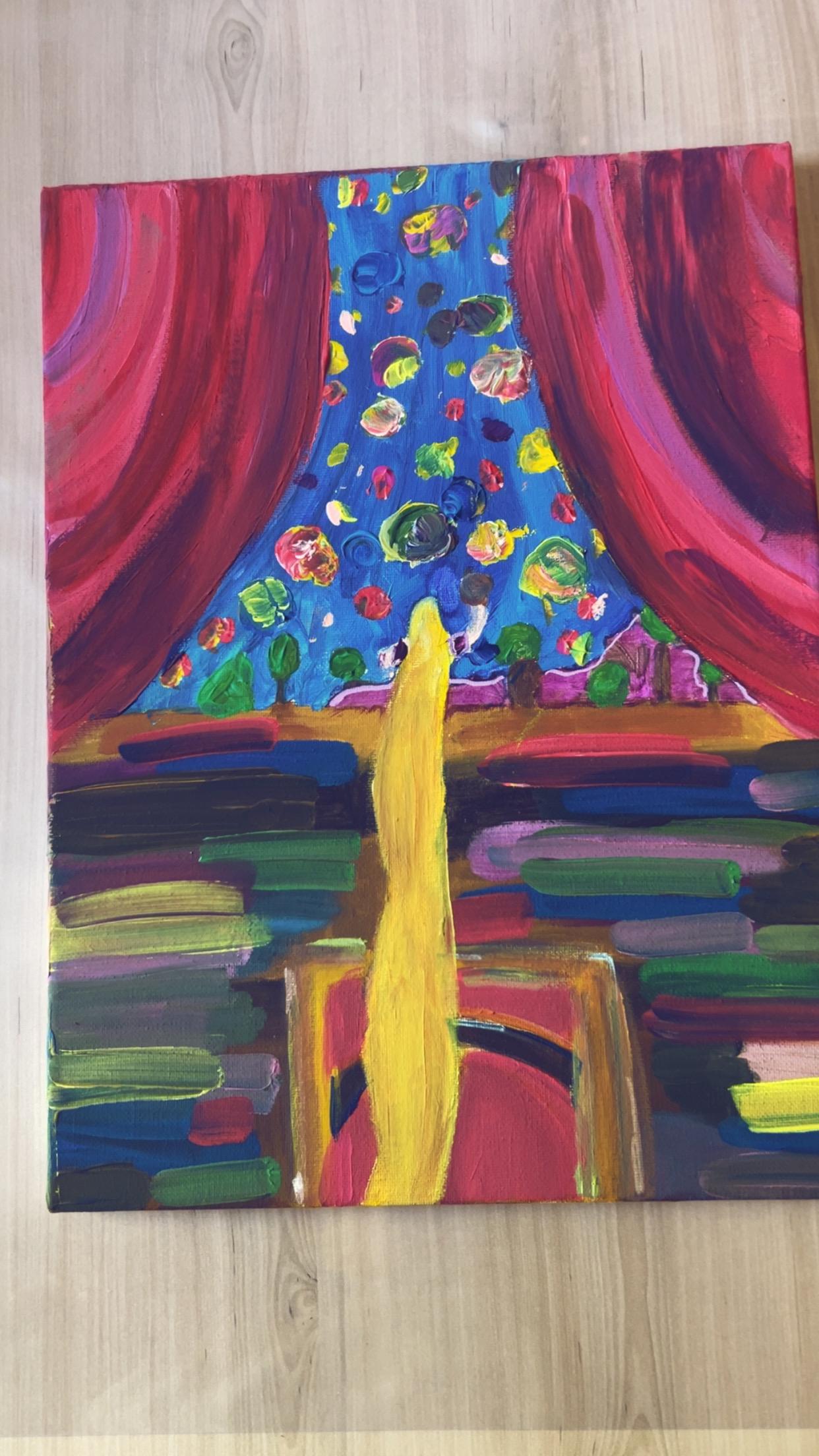 Peinture raiponce Disney — Huile sur toile 작가: Lola Petit, Meaux