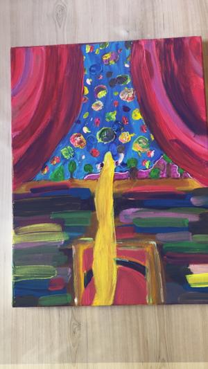 Peinture raiponce Disney — Huile sur toile