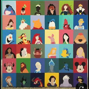 Dessin ou peinture Disney — Huile sur toile