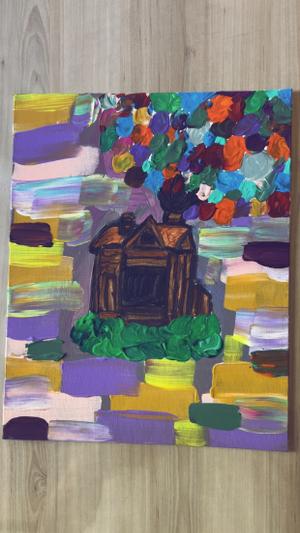 Peinture La haut Disney — Huile sur toile