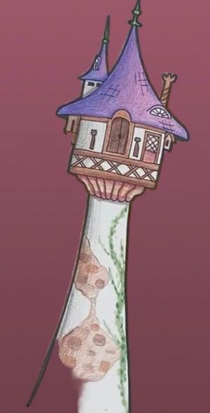 Dessin raiponce — Crayon graphite