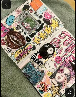 Cahier de dessin personnalisé — Technique mixte