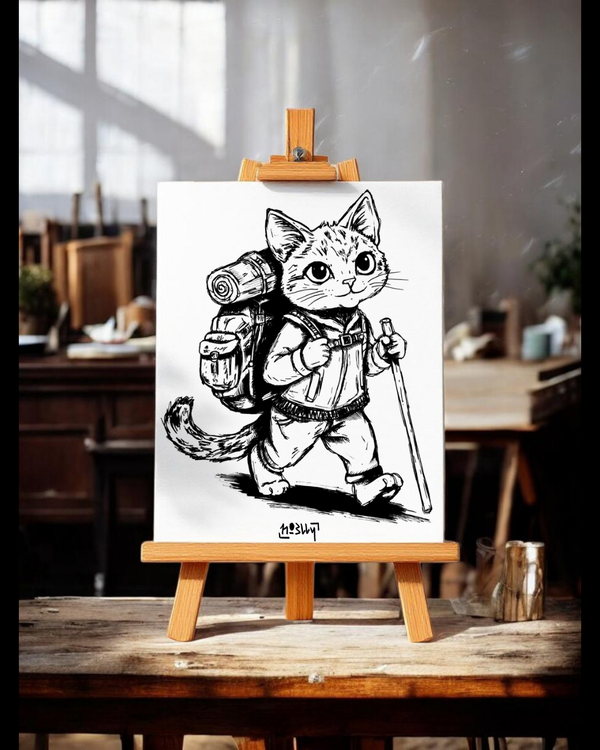 L'Aventurier — Encre par Howlly, Île de France