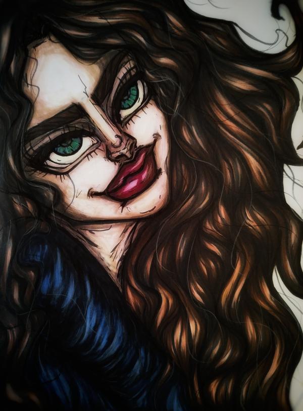 Lady dreamy — Feutre par Border-Arts, 74140 Douvaine