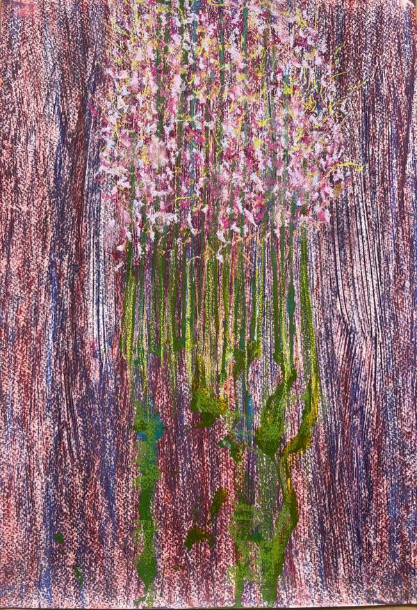 Hyacinth — Acrylic on paper by Maeve Kneafsey, Dublin