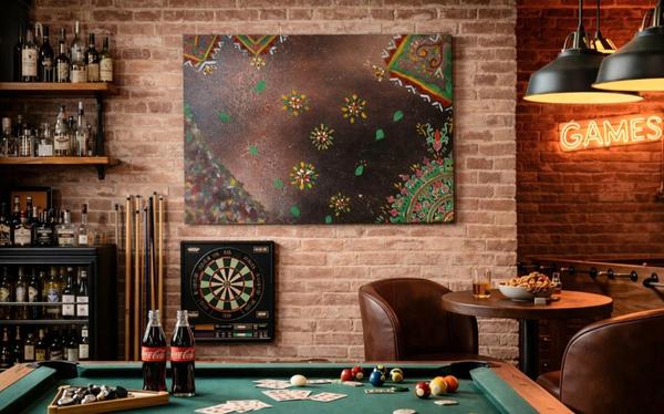 Urban Nomade 50×70cm — peinture acrylique et peinture à l’huile 작가: Milla, Strasbourg