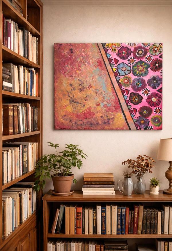 Jardin des Silences 50×61cm — peinture acrylique et peinture à l’huile 작가: Milla, Strasbourg