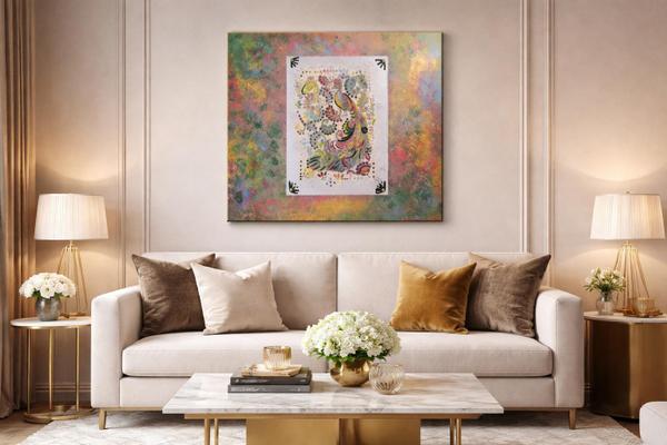 Éclat Royal du Jardin Secret — Acrylique sur toile 작가: Milla, Strasbourg