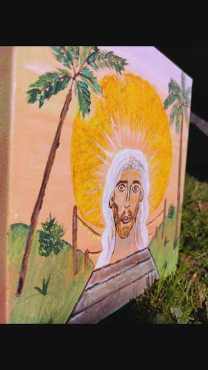 Apparition divine — Acrylique sur toile