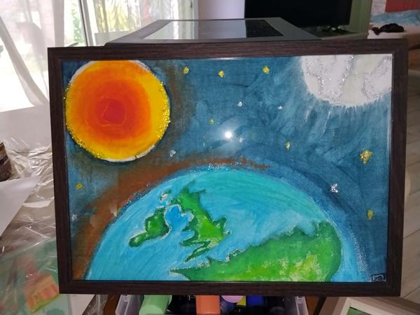 L'harmonie universelle — acrylique by Madiana CARRE