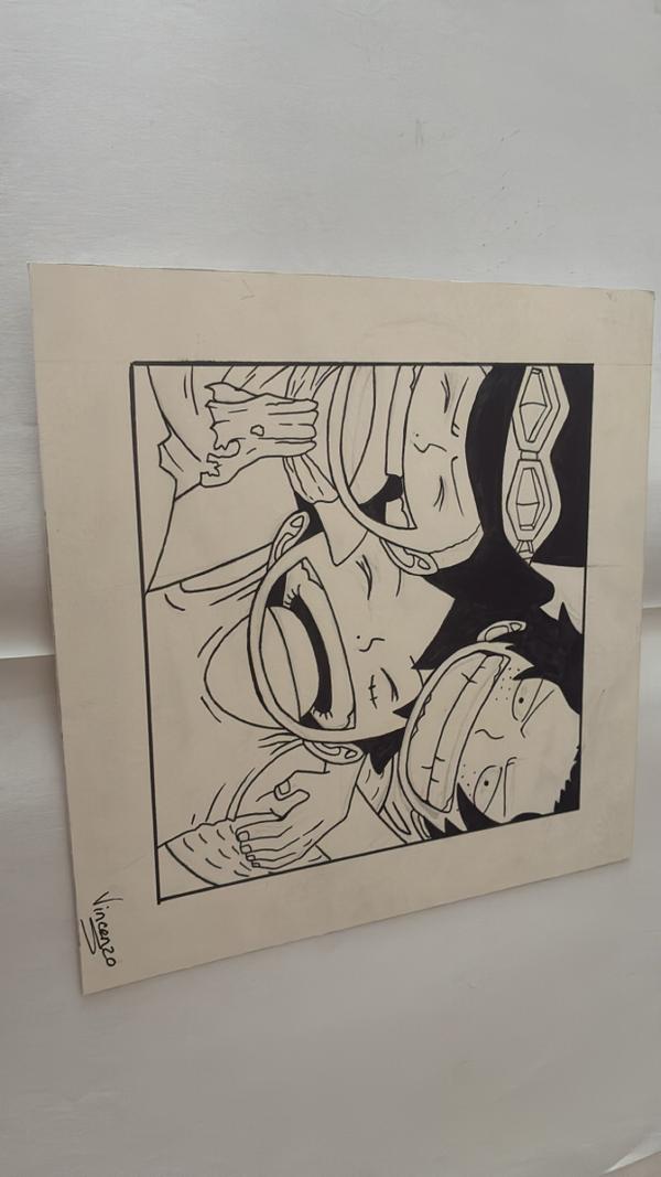 Les trois frères (one piece) — Feutre, crayon à papier 制作 Dh13k, Paris