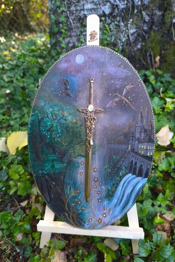 Legend of the dragon sword  — キャンバスにアクリル 制作 Mydreamery, Neuchâtel, Suisse
