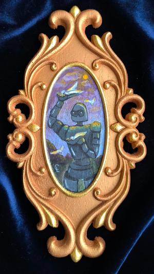 Le gardien — Acrylique sur bois