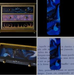 Petite commode "les 3 sœurs" — Acrylique sur bois