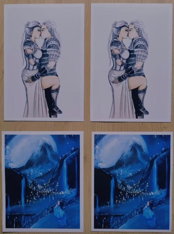 Illustrations sur papier photo epais matt — キャンバスにアクリル 制作 Mydreamery, Neuchâtel, Suisse