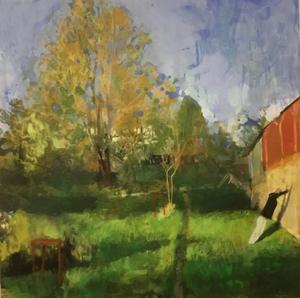 Christian en forme d'arc boutant — Technique mixte