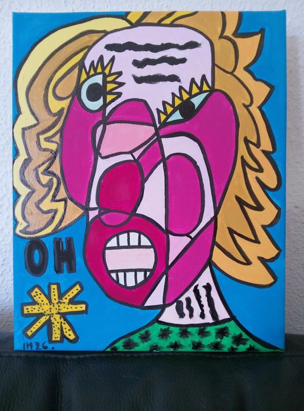 Oh — Acrylic on canvas by CubismishArt, Dieppe