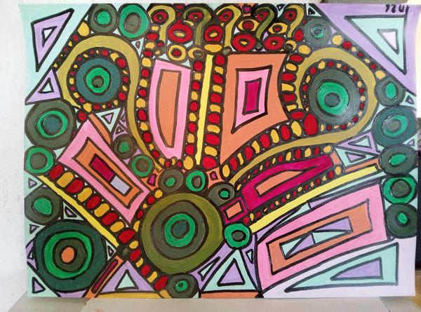 Questions — Acrylic on paper by CubismishArt, Dieppe