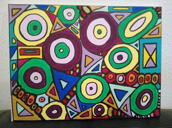 Platines — Acrylic on canvas by CubismishArt, Dieppe