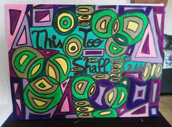 This Too Shall Pass — Acrylic on paper by CubismishArt, Dieppe
