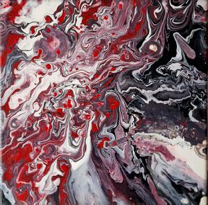 conflits endeuillés — Acrylique sur toile