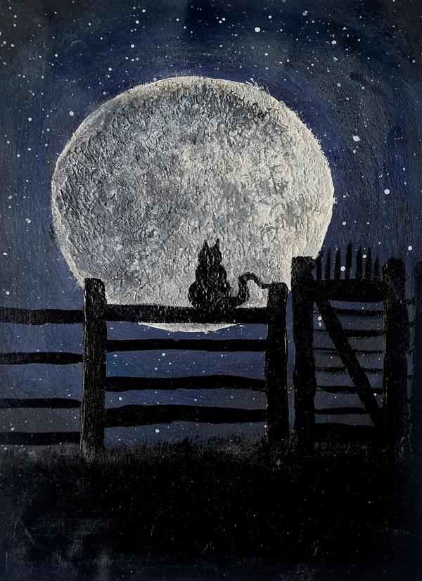 Noisette lunaire — Acrylique sur papier 작가: Louison May, Lille