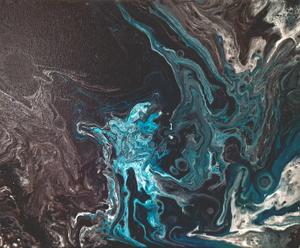 Adieux volants — Acrylique sur toile