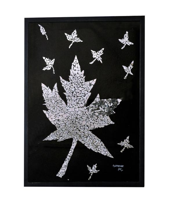 FEUILLES DE VIE — Technique mixte par LYNO, Bénin