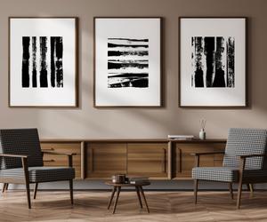 empreintes tryptique — acrylique -3x 50x65