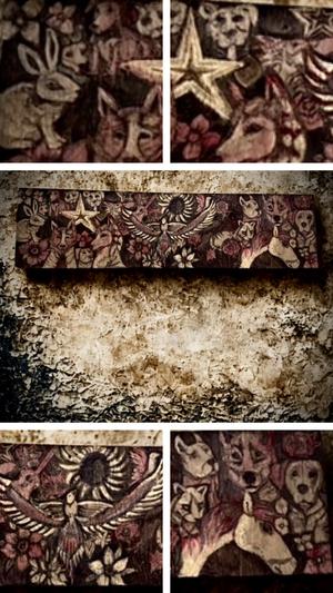 Canine collage 48” L x 12” W — Plywood