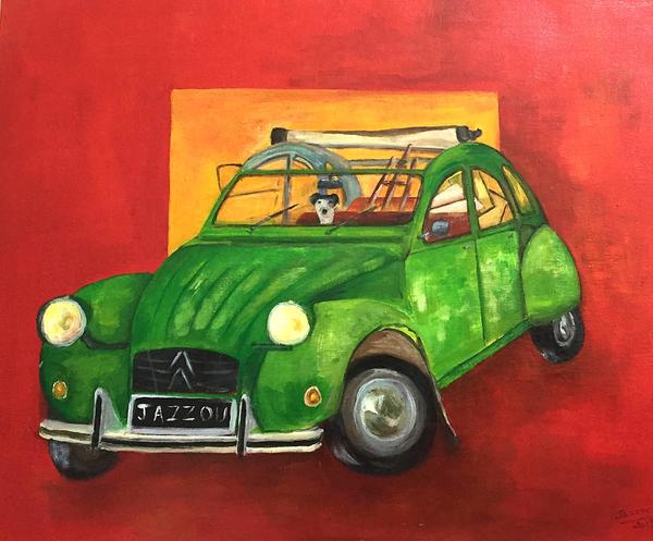 Deudeuche — Oil on canvas by JAZZ, fontainebleau