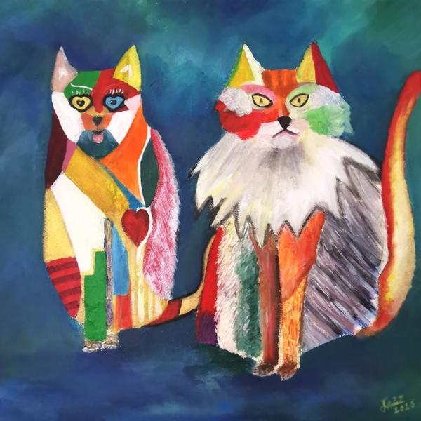 Les aristocats — Technique mixte 작가: JAZZ, fontainebleau