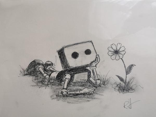 Dessin I-bot heart by Rusty-Heart, Villeveyrac